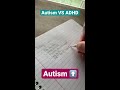 autism vs adhd