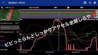 サーキット走行 岡山国際サーキット 2022.6.1 2S 3枠 シーズンベスト更新  久しぶりに45秒台に入るの巻