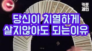 [타로카드 / 미래운] 당신이 치열하게 살지않아도 되는이유!