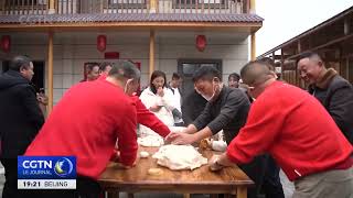 Célébration de la Fête du Printemps à Yiyang autour de la fabrication de gâteaux de riz