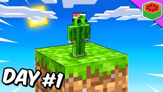 Minecraft but I only have ONE BLOCK to survive (#1)