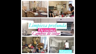 LIMPIEZA PROFUNDA DE COCINA/CAMBIO DE COLOR/IDEAS de ORGANIZAR la COCINA/TIPS PARA LIMPIAR LA COCINA