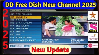 DD Free Dish New Channel Update 2025