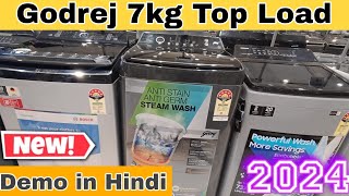 Godrej 7kg Top Load 2024 | Godrej washing machine demo in hindi | best washing machine 2024 #godrej