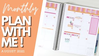 AUGUST PLAN WITH ME! | Plum Paper Planner