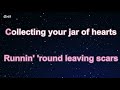 jar of hearts christina perri karaoke 【no guide melody】 instrumental