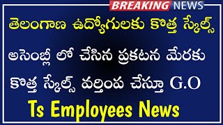 New Scales to Telangana Employees | గరిష్ట,కనిష్ట వేతనాలు ఈ విధంగా | Telangana Employees news |