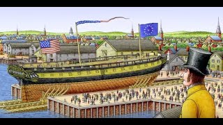 Animation of USS Constitution's Construction and Launch