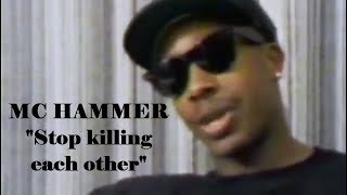 MC Hammer's 1992 Plea to his Hometown Oakland: Stop killing each other with the guns and violence