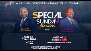 🔴 SUNDAY MAIN SERVICE With BISHOP DR. JOSEPH KABUYE \u0026 APOSTLE NTALE FRANCIS - 26th- JAN - 2025