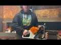 Donny walkers chainsaws running stihl 500i saws with bark boxes