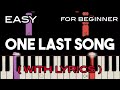 ONE LAST SONG ( LYRICS ) - A1 | SLOW & EASY PIANO