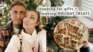 last minute shopping + making HOLIDAY TREATS | VLOGMAS Day 22