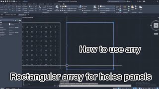 rectangular array in AutoCAD l Where is the rectangular array in AutoCAD l How rectangular array?
