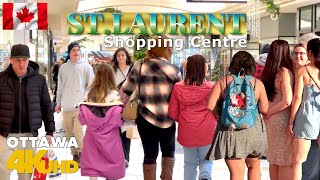 Best shopping Mall (St.Laurent Shopping Centre) Ottawa Canada 🇨🇦 4K HDR 60 fps walking tour 2023