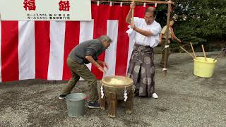 【ボーイスカウト】令和二年最初の福餅つきが始まるよ！ヤアヤアヤア！【国府宮神社】