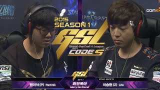 PartinG vs Life PvZ Code S Grand Finals Set 7, 2015 GSL Season 1 - StarCraft 2