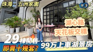 珠海·五洲家園丨 29 棟開售即賣十幾套？湖心路天花板交標，總價99万起即可上車湖景單位！