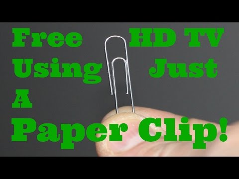How To Watch Free HD TV Using Only A Paper Clip An Introduction To Digital Over The Air TV How To Watch Free HD TV Using Only A Paper Clip An Introduction To Digital Over The Air TV