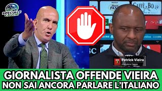 Giornalista deride Vieira: con te il Genoa sta facendo peggio! Non sai nemmeno parlare italiano..