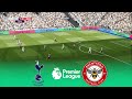 LIVE 🔴 TOTTENHAM vs BRENTFORD | Premier League 2024/2025 EPL | Full Match | eFootball Gameplay