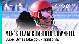 GLORY FOR THE SWISS! 🇨🇭| Alpine Skiing Men's Team Combined Downhill | Winter Olympics 2026