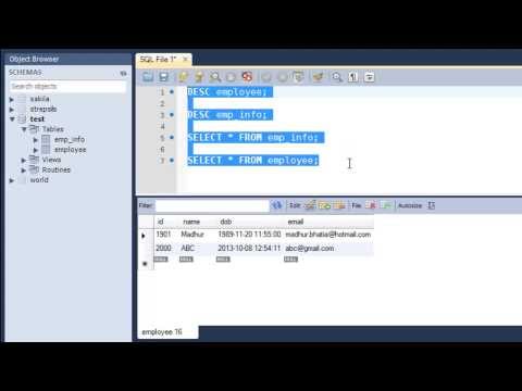 SQL Tutorial - 13: Inserting Data Into a Table From Another Table SQL Tutorial - 13: Inserting Data Into a Table From Another Table