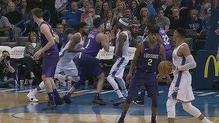 Devin Booker Gets Flagrant Foul For Trying To Knock Over Cory Brewer! Thunder vs Suns!