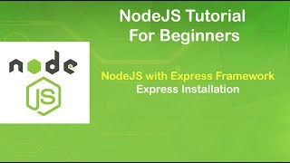 NodeJS Express Installation and Hello world Example