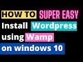 How to Install wordpress on windows Using Wamp | How to Install Wordpress On Wamp