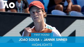 Joao Sousa v Jannik Sinner Highlights (1R) | Australian Open 2022