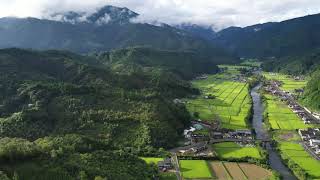 【ドローン空撮】美郷町南郷 恋人の丘から見た神門地区