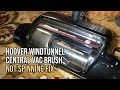 Fixing a Hoover Windtunnel Central Vacuum Brush That's Not Spinning - Belt Change & Cleaning