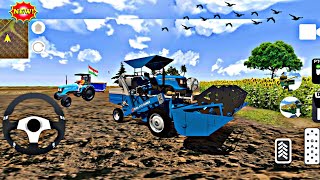 Indian farming simulator - sonalika harvester machine - indian tractor simulator - New farming game