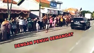 PENUH SEMANGAT !!BEGINI MERIAHNYA SAMBUTAN SANDIAGA UNO SAAT MELINTASI JLN. RAYA KOTA BREBES