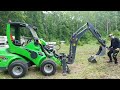 Avant Digger 260 ripping up stumps - part 2