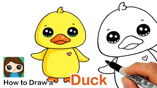 How to Draw a Baby Duck Easy