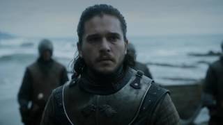 Game of Thrones Season 7×03  Jon Snow Sees The Dragons for The First Time