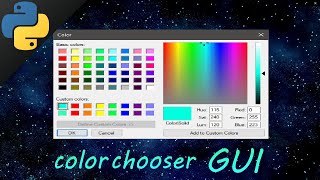 Learn Python tkinter GUI colorchooser easy 🎨