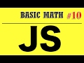 Javascript Tutorial for Beginners - Basic Math