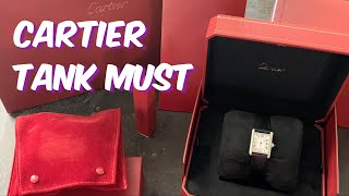 CARTIER TANK MUST UNBOXING I 까르띠에 탱크 머스트 언박싱 I from ashley