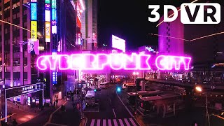 [3D VR180] Cyberpunk City Tokyo #3 | JAPAN VR VIDEO 5.7K