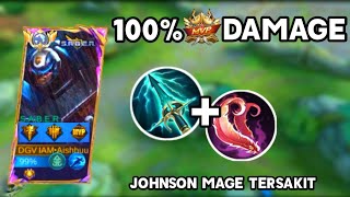 EMBLEM JOHNSON MAGE 100% TERSAKIT❗ JOHNSON DAMAGE ❗ROTASI JOHNSON ❗ TOP GLOBAL JOHNSON#mobilelegends