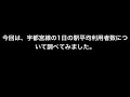 宇都宮線　駅利用者ランキングトップ20