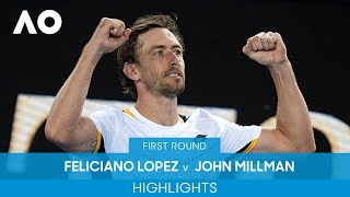 Feliciano Lopez v John Millman Highlights (1R) | Australian Open 2022