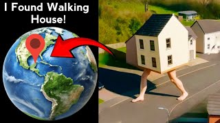 πΆβπ«οΈπ± I Found Walking House in google maps and google earth #map #earth #hrbro76