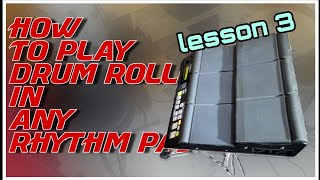 How To Play Linear Rolls in Any Rhythm Pad | ROLL LESSON 3 | yamaha dtx multi 12 | Rhythm pad fill