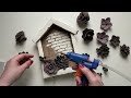 diy floral key holder from cardboard and clay easy craft tutorial