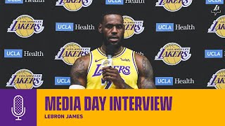Lebron James discusses how he spent his offseason | Lakers Media Day 2019