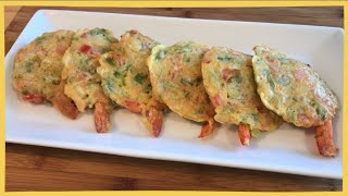 Shrimp Pancakes 통통한 새우전